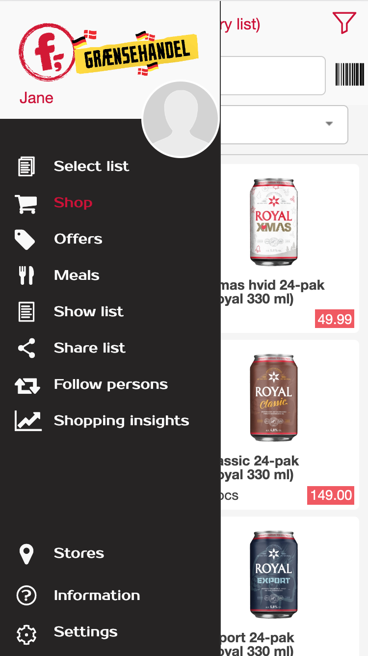 Pricing for white label grocery app